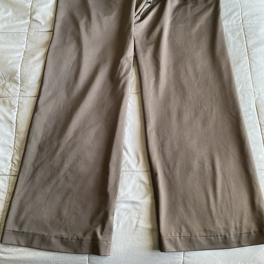 Columbia Large Brown Women's Cropped Ankle Pants Wide Straight Leg Activewear - Picture 6 of 9
